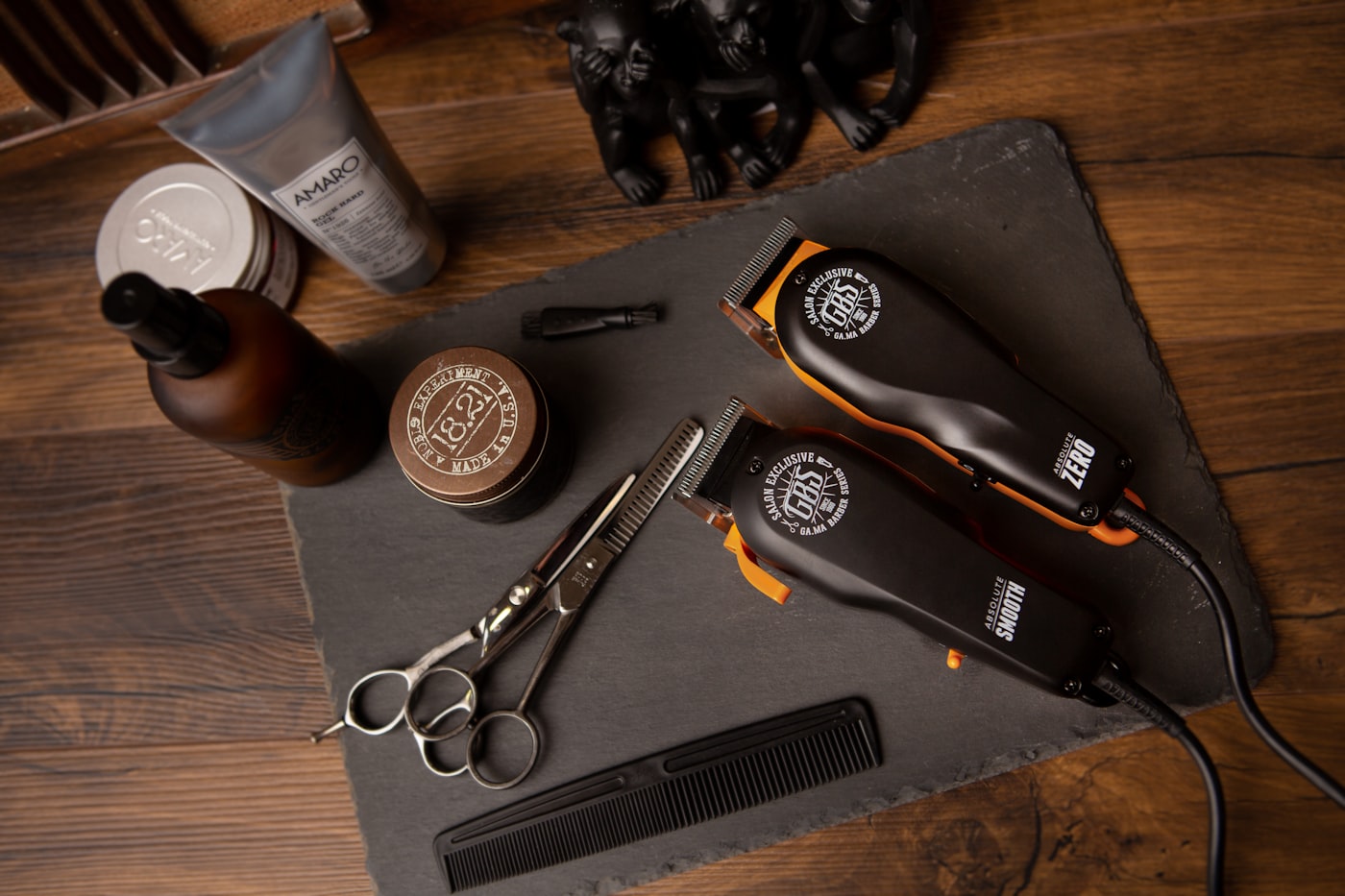 Herramientas de barbería en Maestro Barber Co.